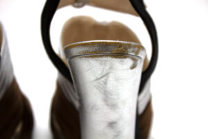 Sandália Prada Salto Grosso Tam.40