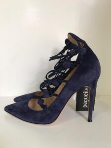 Scarpin Gianvito Rossi azul marinho, sola 38,5