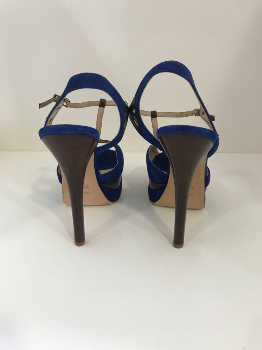 Sandalia Fendi azul com marrom, sola 38.5