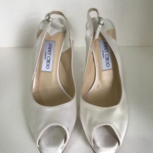 Sandalia Jimmy Choo branca, sola 38,5