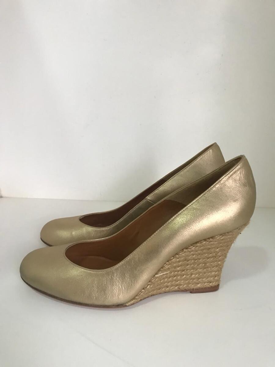 Sapato Lanvin dourado, sola 38