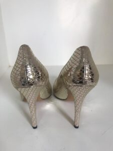Scarpin Isabel Marant dourado, sola 40