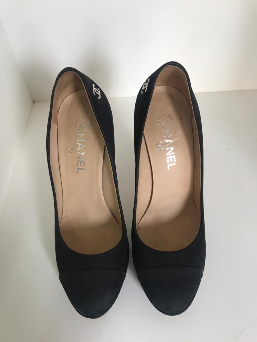 Sapato Chanel preto, sola 39,5