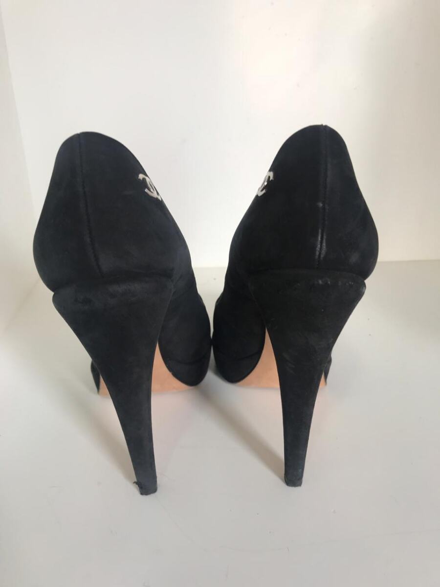 Sapato Chanel preto, sola 39,5