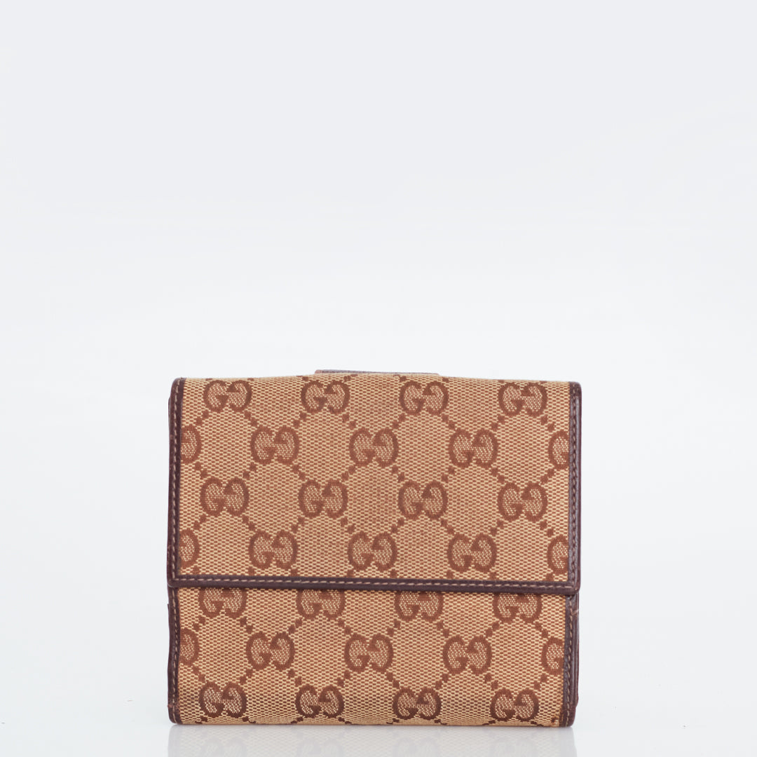 Carteira Gucci Jacquard Guccissima Pequena