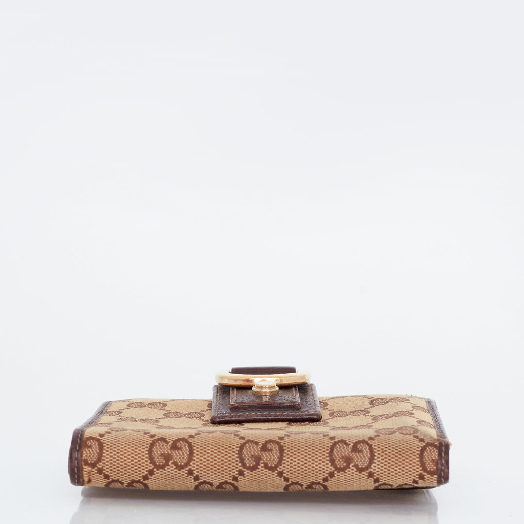 Carteira Gucci Jacquard Guccissima Pequena
