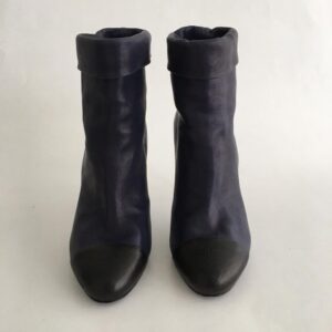 Bota Chanel Ankle Azul Tam. 39,5