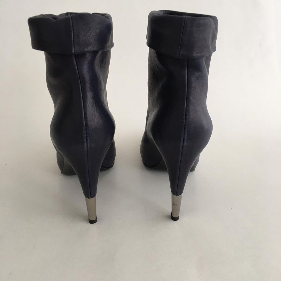 Bota Chanel Ankle Azul Tam. 39,5
