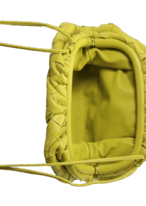 Bolsa Bottega Veneta Mini Pouch Intrecciato Verde Lima
