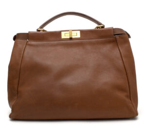 Bolsa Fendi Peekaboo Large Marrom