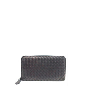 Carteira Bottega Veneta Intrecciato Marrom