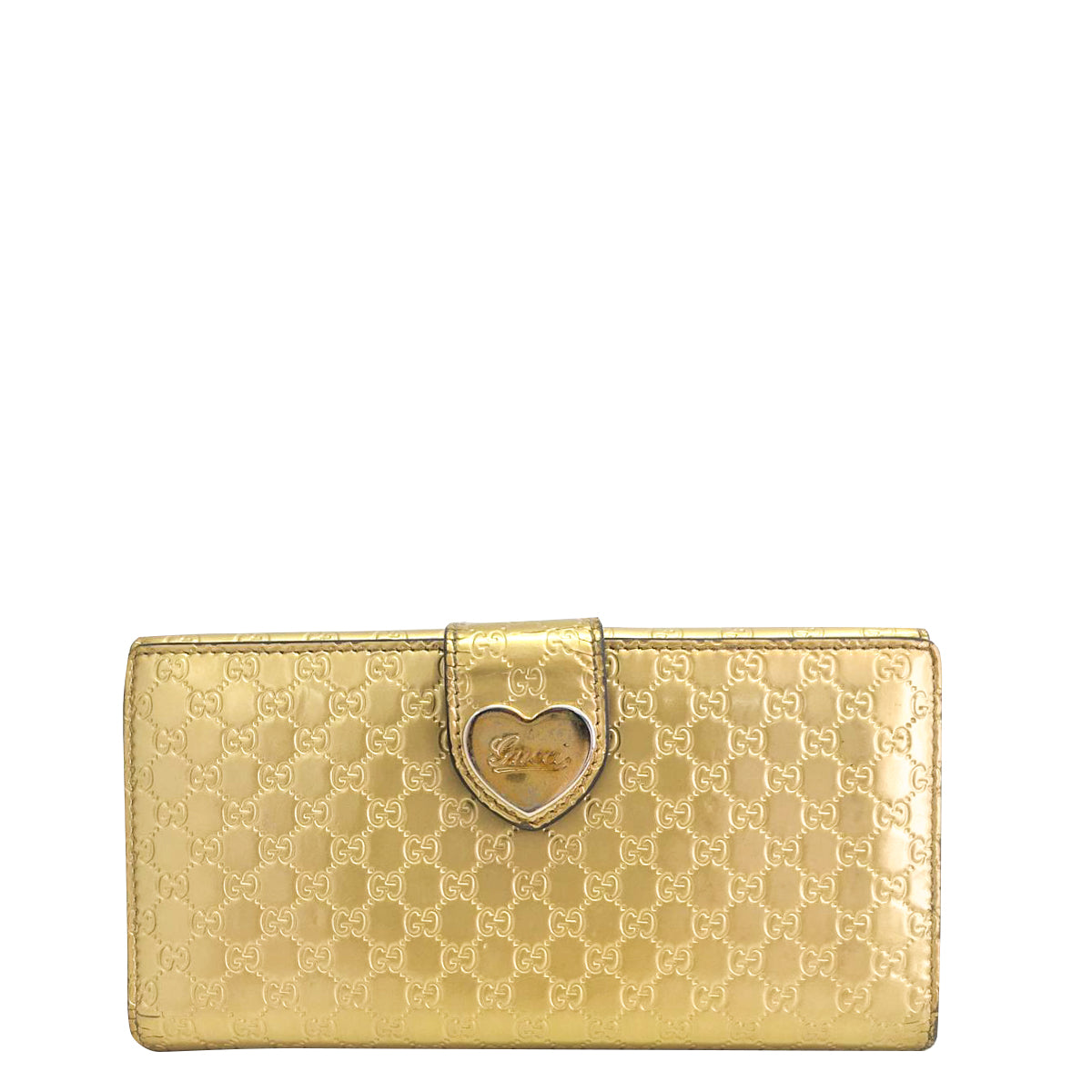 Carteira Gucci Dourada Monogram