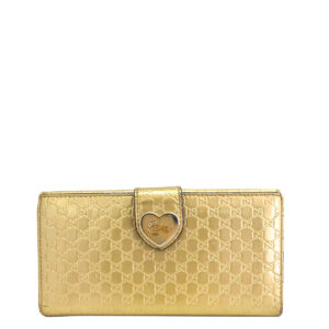 Carteira Gucci Dourada Monogram