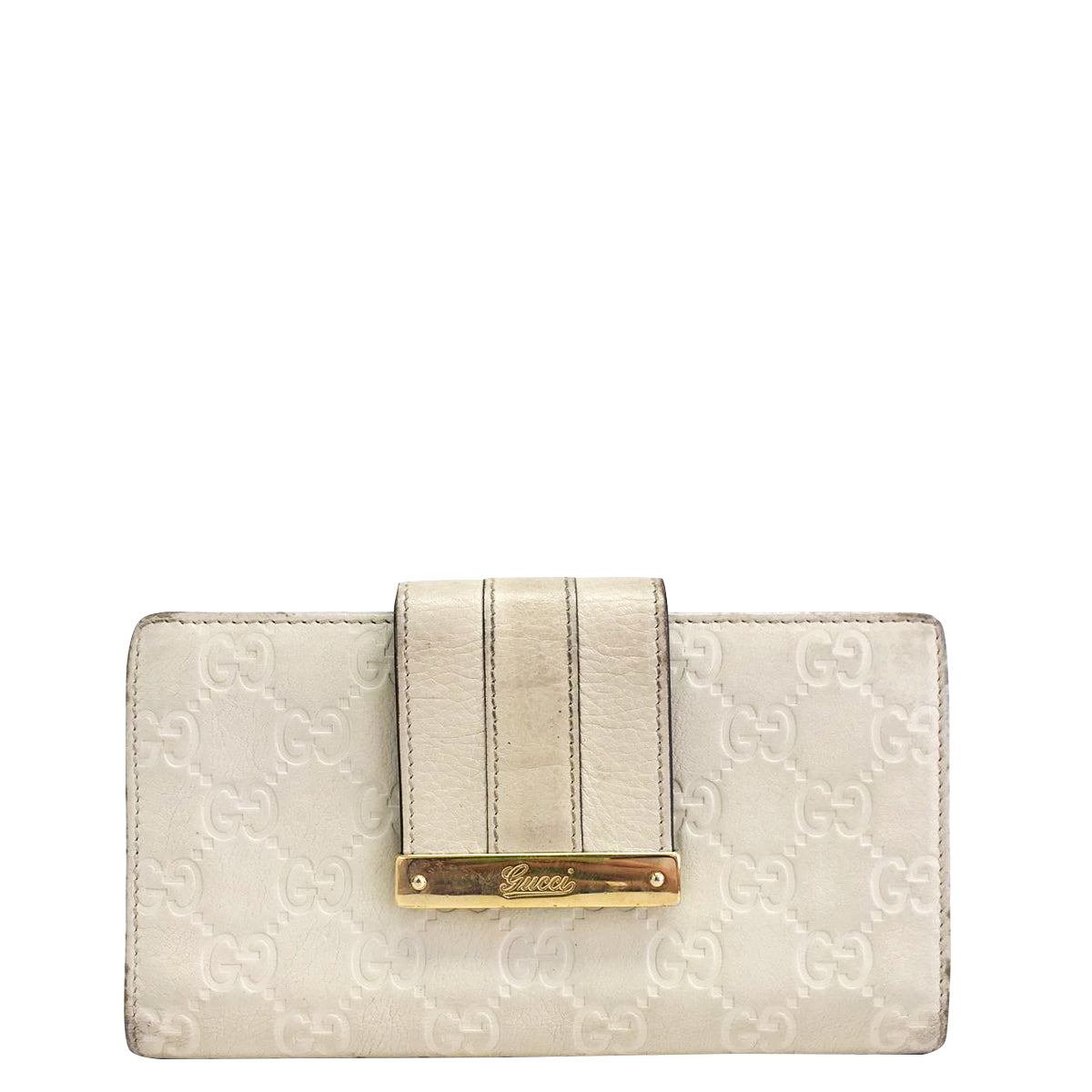 Carteira Gucci off White Monogram