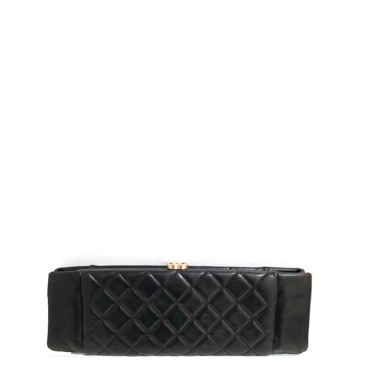 Clutch Chanel Preta Matelassê Preta