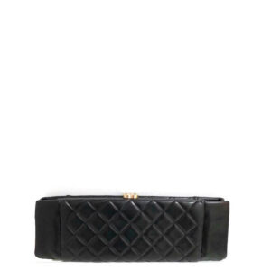 Clutch Chanel Preta Matelassê Preta