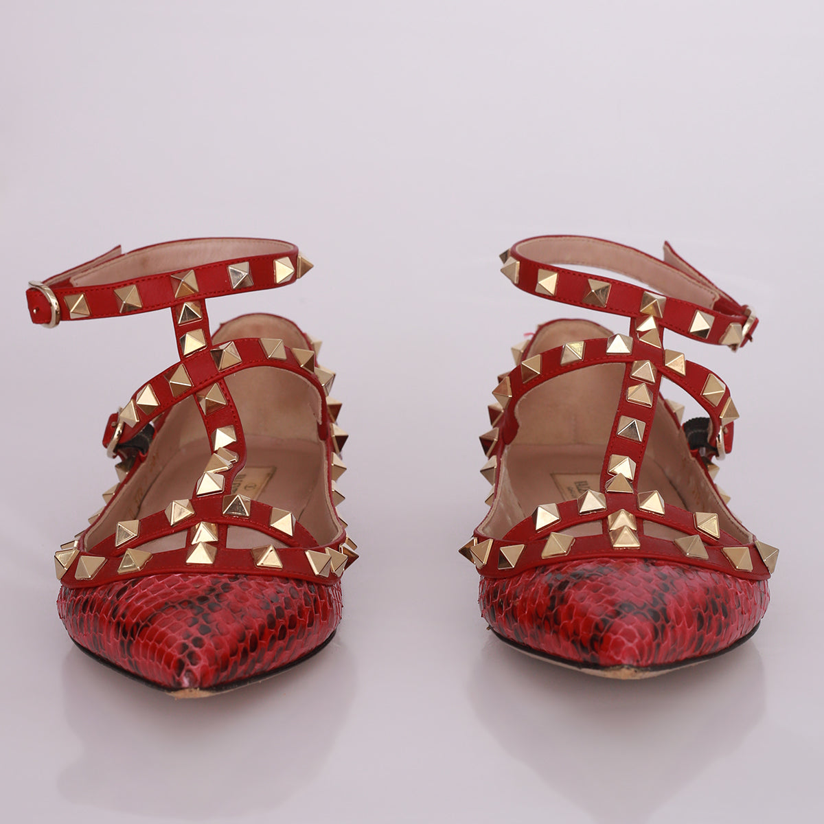 Sapatilha Valentino Rockstud Python Tam. 34,5 Br