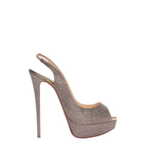 Sapato Louboutin Slingback Glitter Tam. 34,5 Br