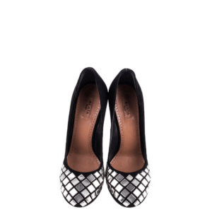 Sapato Alaia Preto c/ Spikes Dourados Tam.37