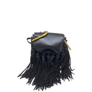 Bolsa Chloé Houdon Preta c/ Franjas Pequena