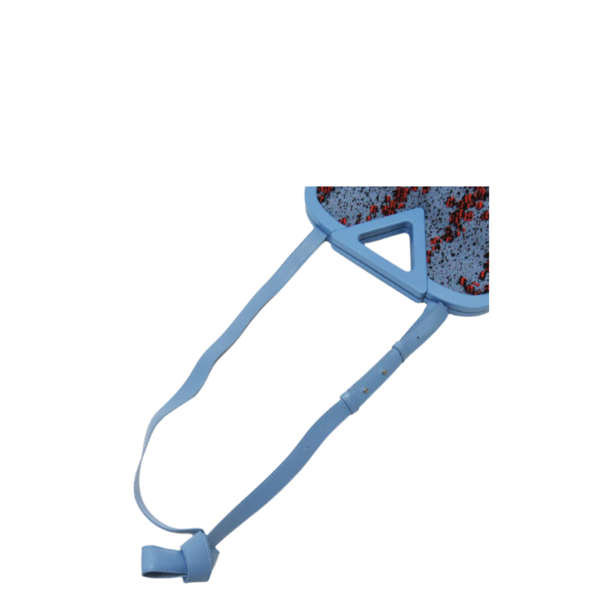 Bolsa Bottega Veneta The Point Azul c/ Detalhes Vermelhos