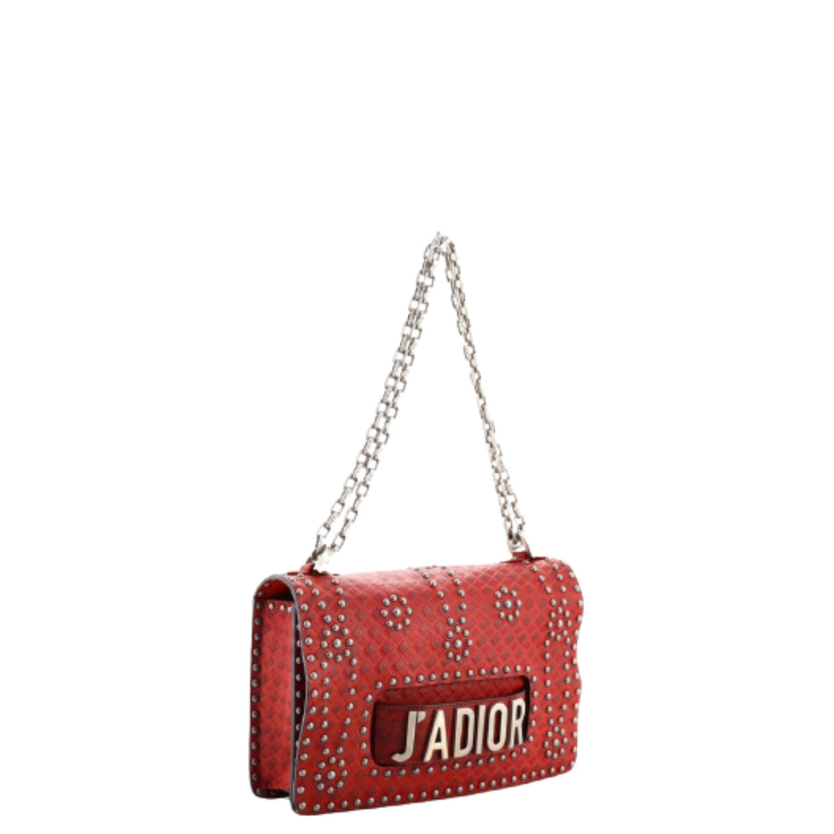 Bolsa Christian Dior J’adior Studded Vermelha