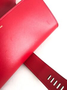 Clutch Hermès Médor Leather Vermelha 24 cm