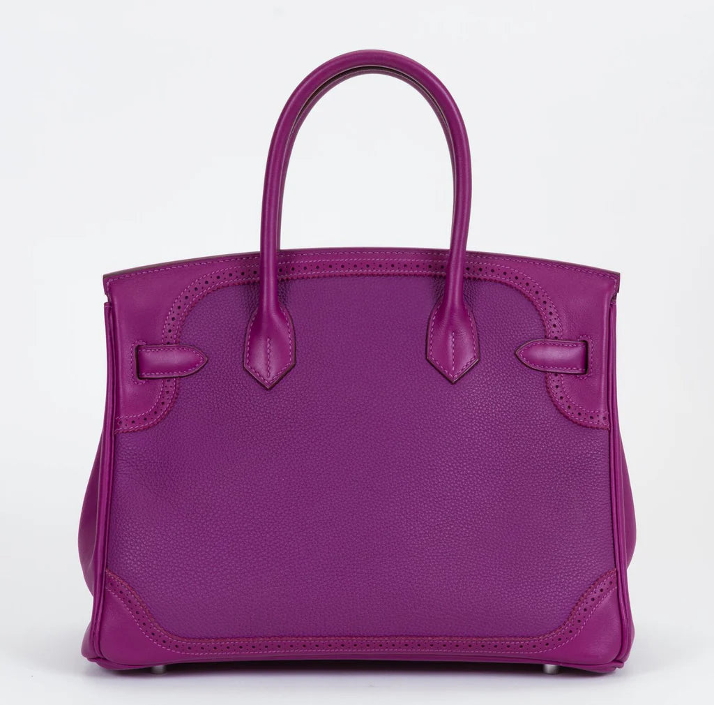 Bolsa Hermès Kelly 32 Roxa