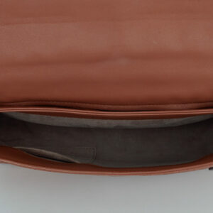 Bolsa Bottega Veneta Intrecciato Croco Marrom