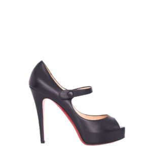 Peep Toe Christian Louboutin Preto c/ Fivela Tam. 35,5 Br
