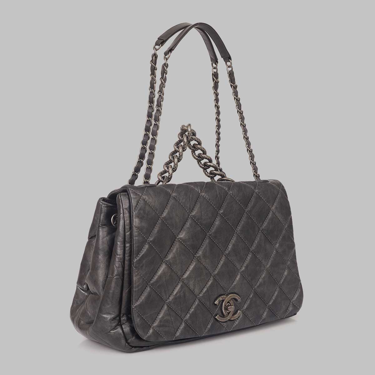 Bolsa Chanel Pondichery Cinza