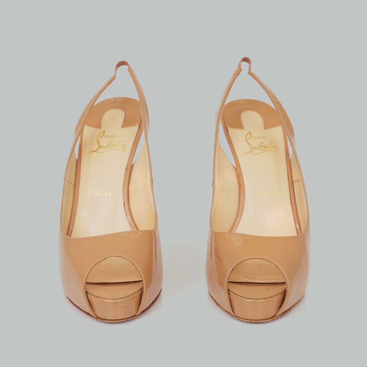Peep Toe Louboutin Nude Tam. 38 Br