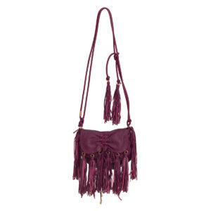 Bolsa Etro Roxa de Franja
