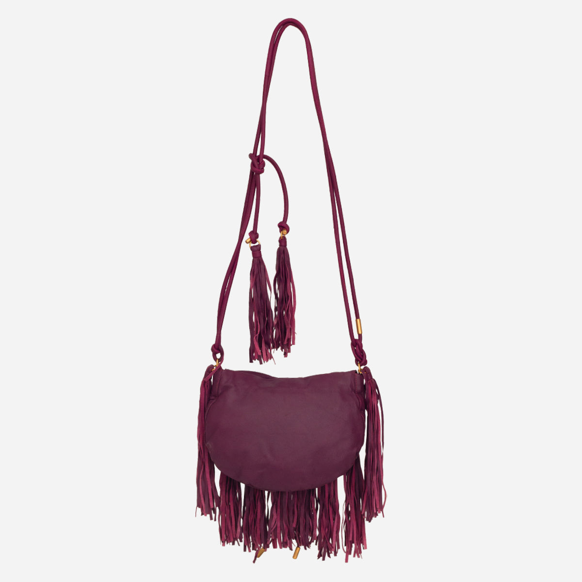 Bolsa Etro Roxa de Franja