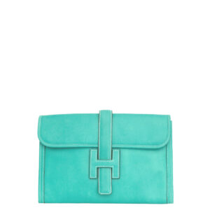Clutch Hermes Jige Turquesa