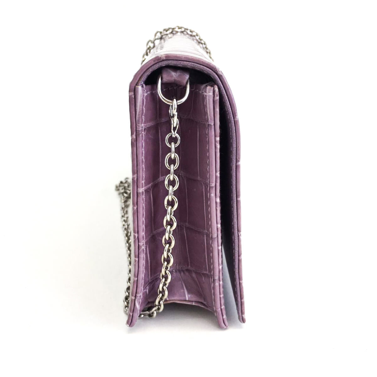 Bolsa Christian Dior Cannage Couro Lilás