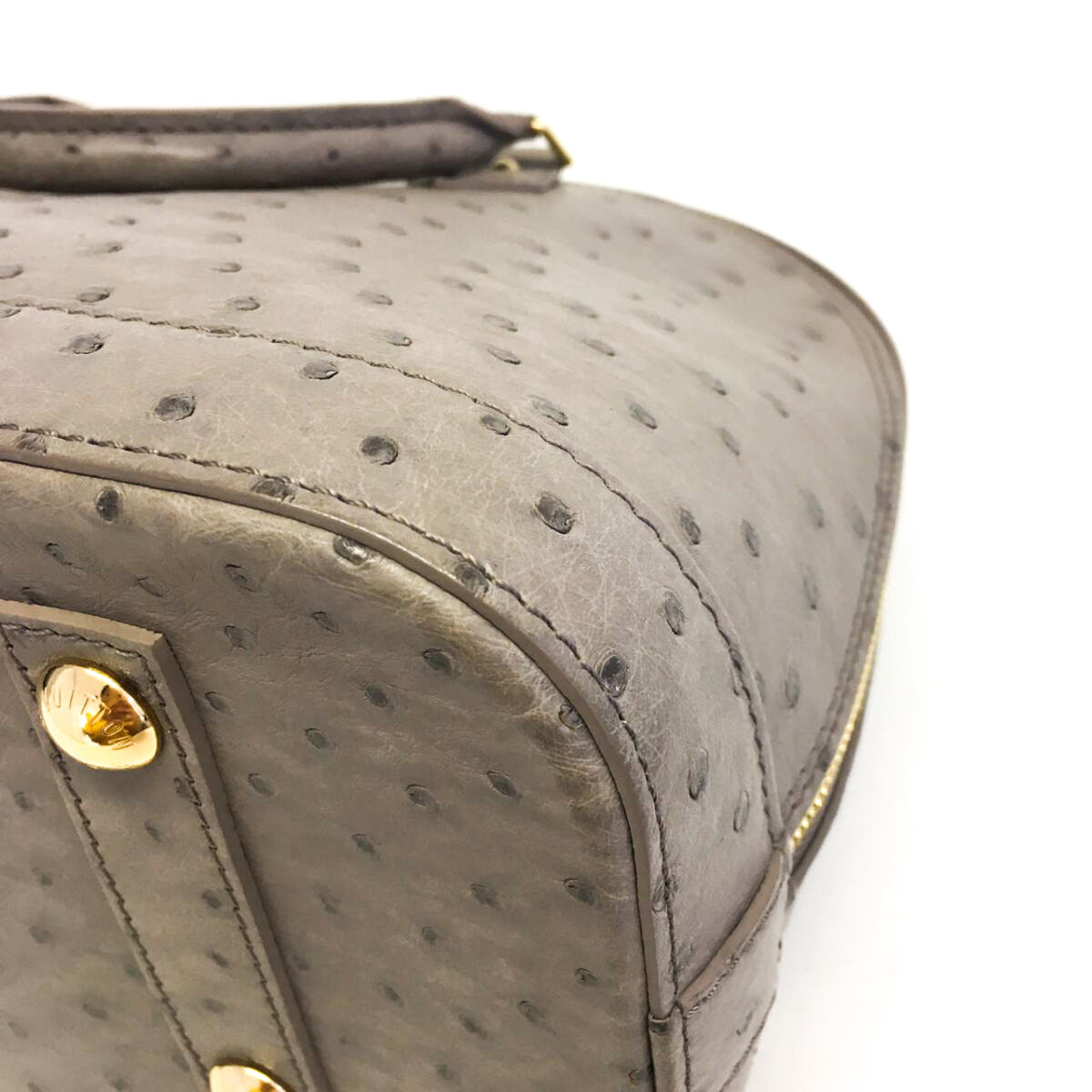 Bolsa Louis Vuitton Alma Cinza Avestruz Pequena