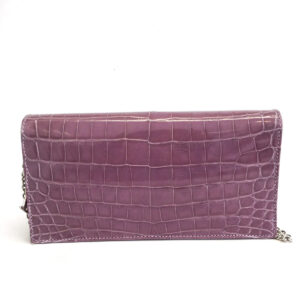 Bolsa Christian Dior Cannage Couro Lilás