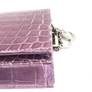 Bolsa Christian Dior Cannage Couro Lilás