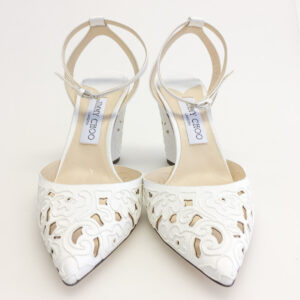 Sapato Jimmy Choo Branco Renda Tam. 39