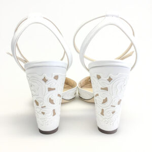 Sapato Jimmy Choo Branco Renda Tam. 39