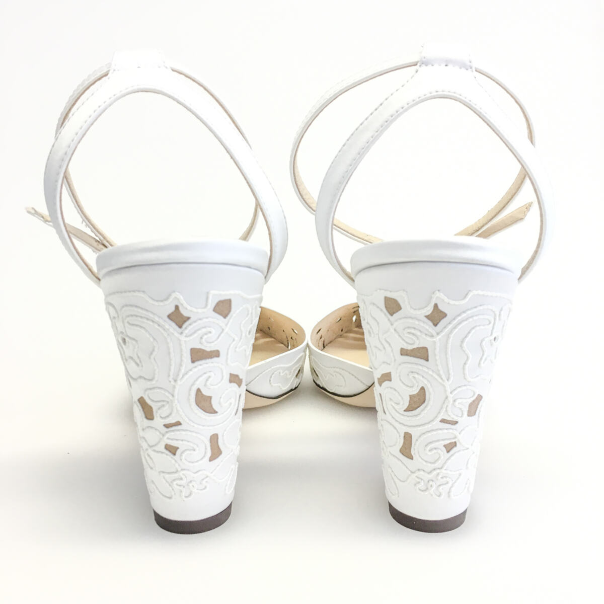 Sapato Jimmy Choo Branco Renda Tam. 39