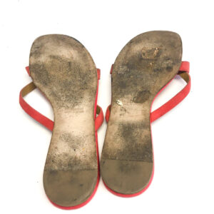 Rasteirinha Hermes Rivale Coral Tam. 36,5