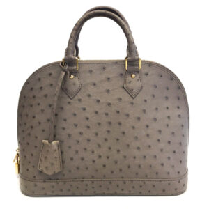 Bolsa Louis Vuitton Alma Cinza Avestruz Pequena