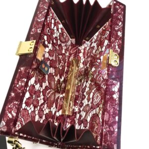 Clutch Dolce & Gabbana Belleza Box Acrilico Renda Vermelha