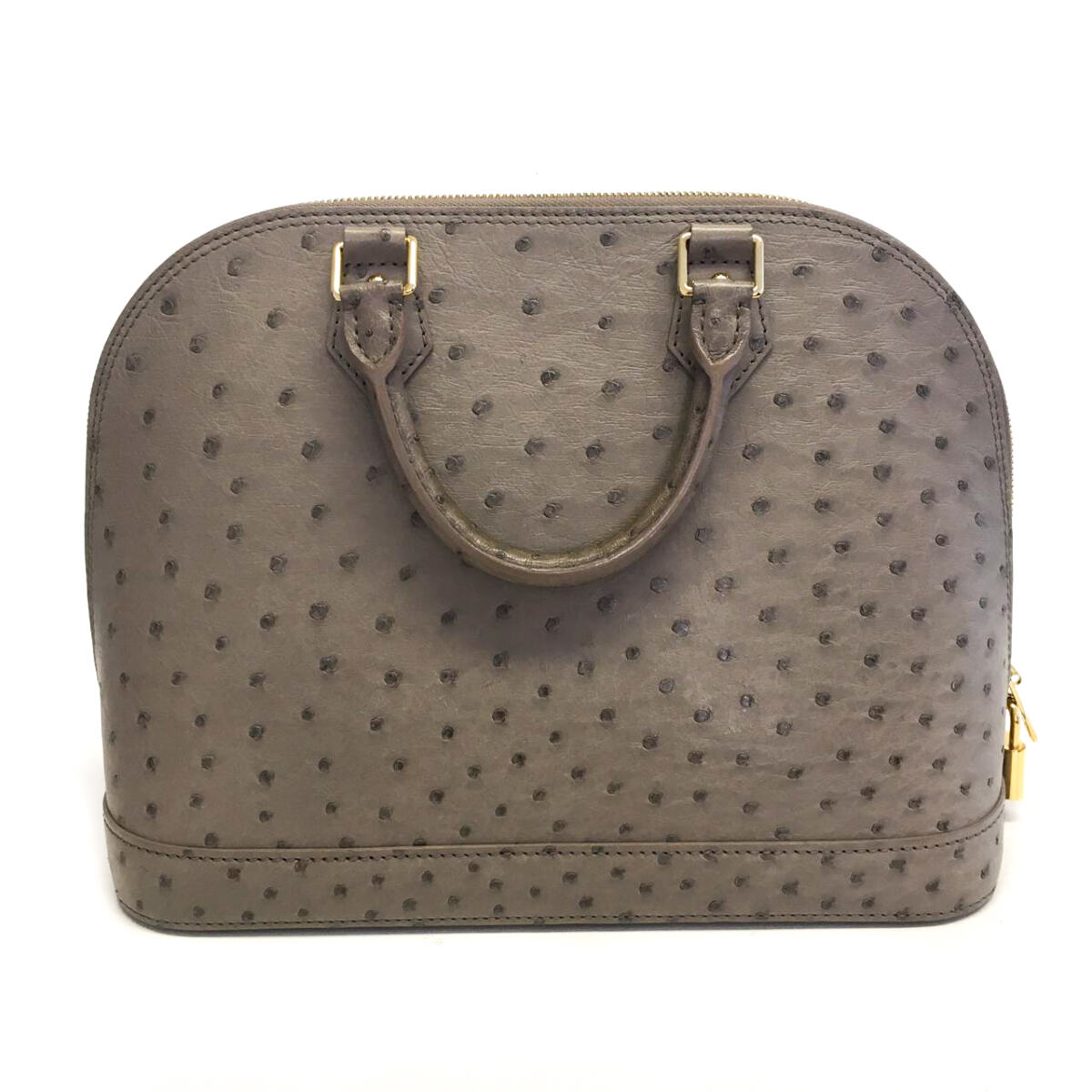 Bolsa Louis Vuitton Alma Cinza Avestruz Pequena