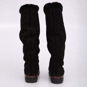 Bota Louis Vuitton Monograma Preto Tam. 37 Br