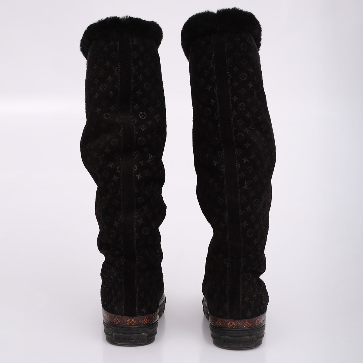 Bota Louis Vuitton Monograma Preto Tam. 37 Br
