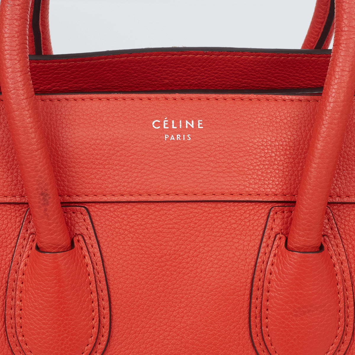 Bolsa Celine Luggage Vermelha Média