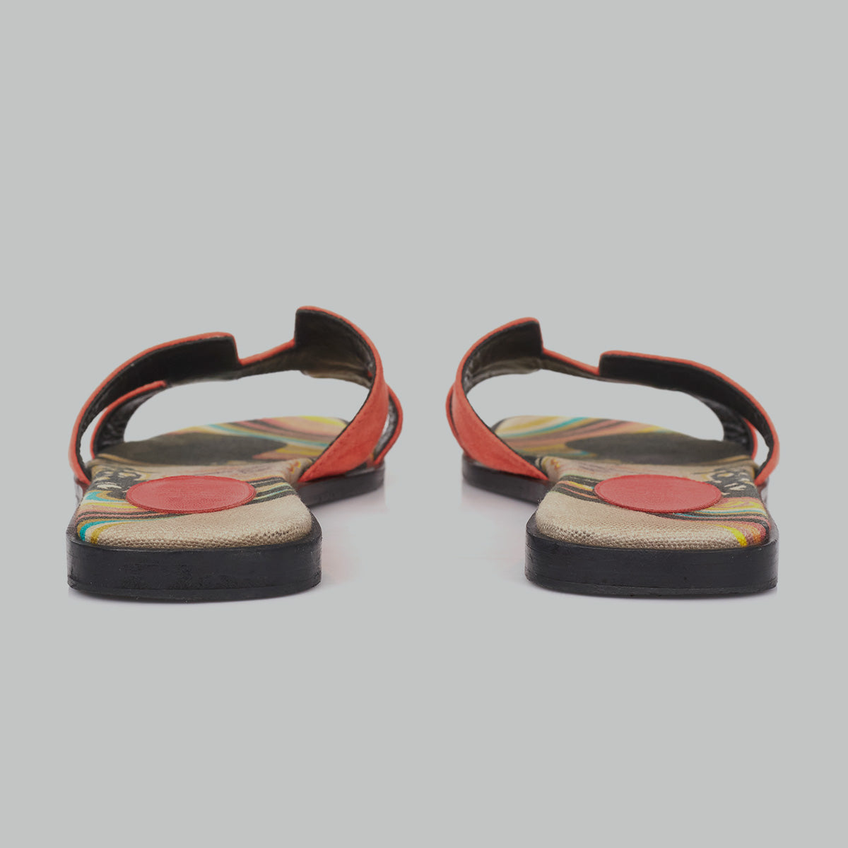 Rasteira Hermès Oran Camurça Coral Tam. 35,5 Br